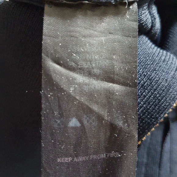 REISS Bodycon Boat Neck Knee Length Gold Detail Dress Dark Blue Sz M - Picture 14 of 15